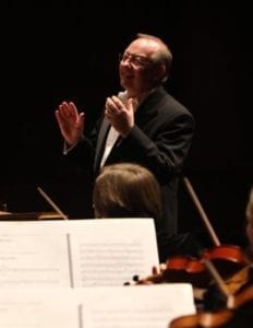 Music Director Nicholas McGegan conducting