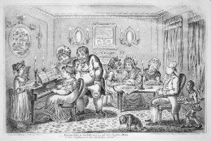 Farmer GIles & his Wife Showing Off their Daughter Betty, by James Gillray