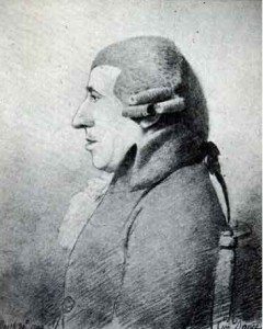 Drawing of Dr. Haydn by George Dance.